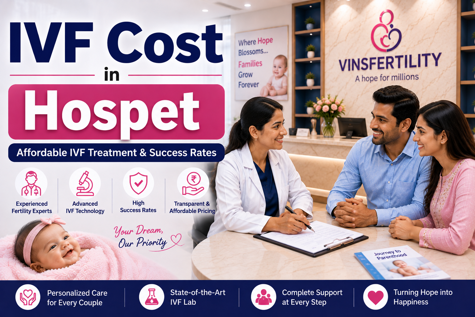 IVF Cost in Hospet 2026 | IVF Treatment Cost | Best Fertility Centres and Success Rate